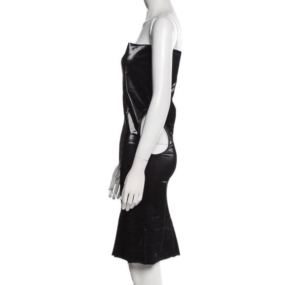 ❤️Rick Owens Lilies Strapless PVC Cutout Mini Dress❤️ - Picture 2 of 3